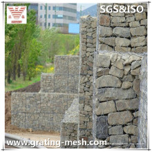 Gabinação galvanizada Gabion Wall Construction / Gabion Basket Retaining Wall